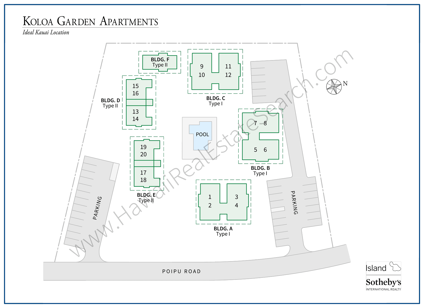 Koloa Garden Apartments Map